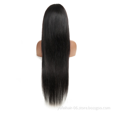 30 32 34 36 38 40 50inch HD/transparent lace human hair wig,nature cuticle aligned 13x4 long straight Lace Front Wigs